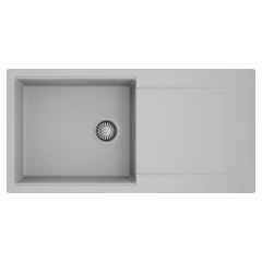   HD Onyx Grey 100 egymedencés mosogatótálca, csepegtetőtálcával, alpesi szürke színben