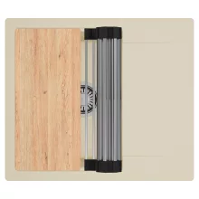 HD Onyx Beige 58 egymedencés gránit mosogatótálca szett, csepegtetőtálcával, vágódeszkával, acél csepegtetőráccsal, soft bézs színben