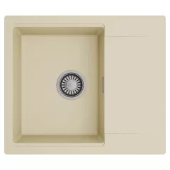   HD Onyx Beige 58 egymedencés mosogatótálca, csepegtetőtálcával, soft bézs színben