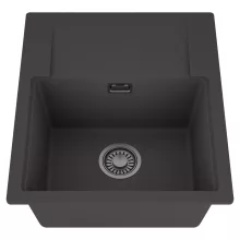 HD Onyx Antracit 58 egymedencés mosogatótálca, csepegtetőtálcával, matt antracit színben