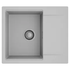   HD Onyx Grey 58 egymedencés mosogatótálca, csepegtetőtálcával, alpesi szürke színben