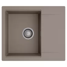 HD Onyx Tortora 58 egymedencés mosogatótálca, csepegtetőtálcával, tortora színben