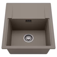 HD Onyx Tortora 58 egymedencés mosogatótálca, csepegtetőtálcával, tortora színben