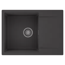 HD Onyx Antracit 68-XL egymedencés mosogatótálca, csepegtetőtálcával, matt antracit színben