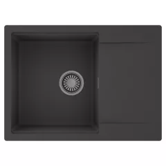   HD Onyx Antracit 68-XL egymedencés mosogatótálca, csepegtetőtálcával, matt antracit színben