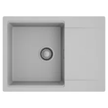 HD Onyx Grey 68-XL egymedencés mosogatótálca, csepegtetőtálcával, alpesi szürke színben