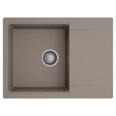   HD Onyx Tortora 68-XL egymedencés mosogatótálca, csepegtetőtálcával, tortora színben