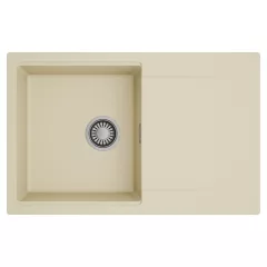   HD Onyx Beige 78 egymedencés mosogatótálca, csepegtetőtálcával, soft bézs színben