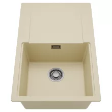 HD Onyx Beige 78 egymedencés mosogatótálca, csepegtetőtálcával, soft bézs színben