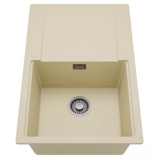 HD Onyx Beige 78 egymedencés mosogatótálca, csepegtetőtálcával, soft bézs színben