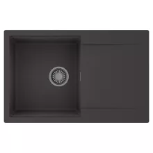 HD Onyx Antracit 78 egymedencés mosogatótálca, csepegtetőtálcával, matt antracit színben