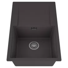 HD Onyx Antracit 78 egymedencés mosogatótálca, csepegtetőtálcával, matt antracit színben