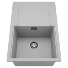 HD Onyx Grey 78 egymedencés mosogatótálca, csepegtetőtálcával, alpesi szürke színben