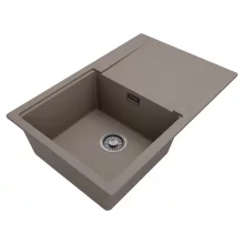 HD Onyx Tortora 78 egymedencés mosogatótálca, csepegtetőtálcával, tortora színben