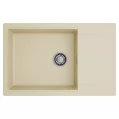   HD Onyx Beige 78-XL egymedencés mosogatótálca, csepegtetőtálcával, soft bézs színben