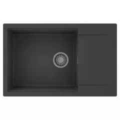   HD Onyx Antracit 78-XL egymedencés mosogatótálca, csepegtetőtálcával, matt antracit színben