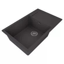 HD Onyx Antracit 78-XL egymedencés mosogatótálca, csepegtetőtálcával, matt antracit színben