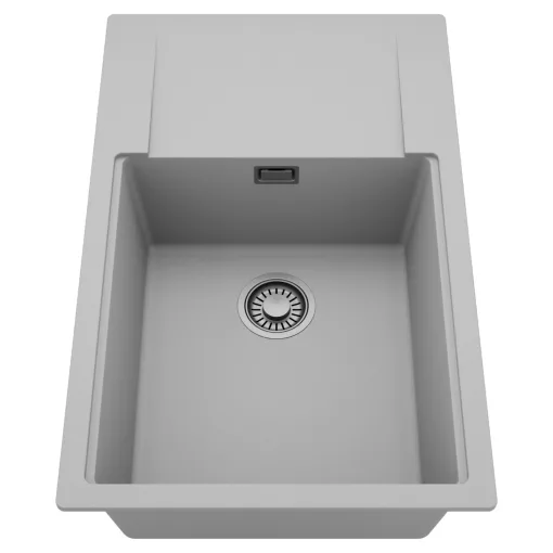 HD Onyx Grey 78-XL egymedencés mosogatótálca, csepegtetőtálcával, alpesi szürke színben