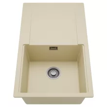 HD Onyx Beige 86 egymedencés mosogatótálca, csepegtetőtálcával, soft bézs színben