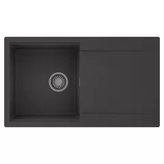   HD Onyx Antracit 86 egymedencés mosogatótálca, csepegtetőtálcával, matt antracit színben