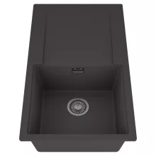 HD Onyx Antracit 86 egymedencés mosogatótálca, csepegtetőtálcával, matt antracit színben