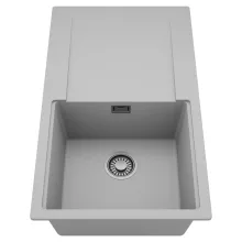 HD Onyx Grey 86 egymedencés mosogatótálca, csepegtetőtálcával, alpesi szürke színben