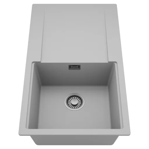 HD Onyx Grey 86 egymedencés mosogatótálca, csepegtetőtálcával, alpesi szürke színben