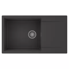   HD Onyx Antracit 86-XL egymedencés mosogatótálca, csepegtetőtálcával, matt antracit színben