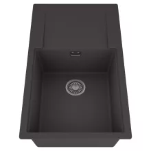 HD Onyx Antracit 86-XL egymedencés mosogatótálca, csepegtetőtálcával, matt antracit színben