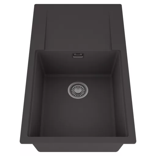 HD Onyx Antracit 86-XL egymedencés mosogatótálca, csepegtetőtálcával, matt antracit színben