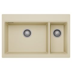   HD Aspen Beige 78 kétmedencés gránit mosogatótálca, soft bézs színben