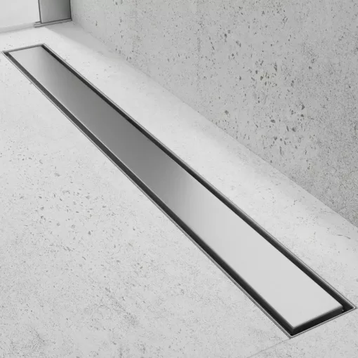 HD Mars+ 01 Chrome 100 cm hosszú rozsdamentes acél komplett zuhanyfolyóka, kettős bűzzárral