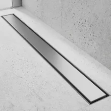 HD Mars 01 Chrome 100 cm hosszú rozsdamentes acél komplett zuhanyfolyóka