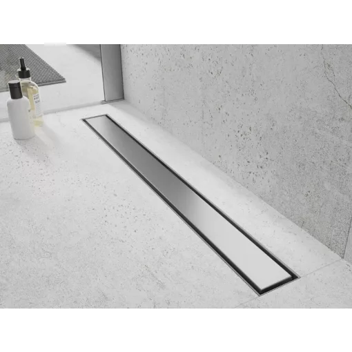 HD Mars 01 Chrome 100 cm hosszú rozsdamentes acél komplett zuhanyfolyóka