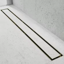 HD Mars 01 Gold csempézhető rozsdamentes acél komplett arany zuhanyfolyóka