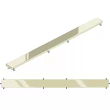 HD Mars+ 01 Gold 100 cm hosszú rozsdamentes acél komplett arany zuhanyfolyóka, kettős bűzzárral