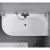   HD Serico 150/160/170 cm hosszú aszimmetrikus félszabadonálló akril kád matt fekete túlfolyóval és click-clack leeresztővel