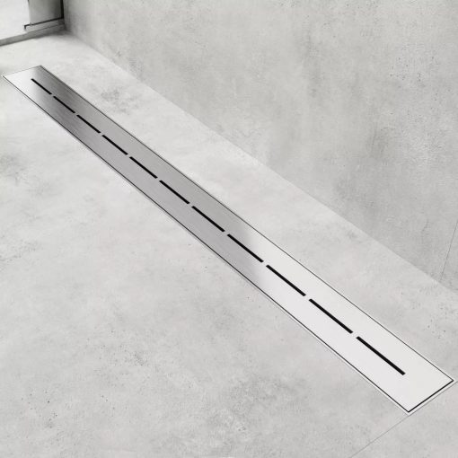 HD Mars+ 03 Chrome 80 cm hosszú rozsdamentes acél komplett zuhanyfolyóka, kettős bűzzárral