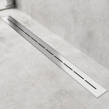 HD Mars 03 Chrome 80 cm hosszú rozsdamentes acél komplett zuhanyfolyóka