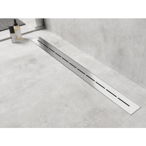 HD Mars 03 Chrome 80 cm hosszú rozsdamentes acél komplett zuhanyfolyóka