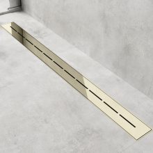 HD Mars 03 Gold 80 cm hosszú rozsdamentes acél komplett arany zuhanyfolyóka