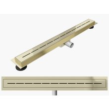 HD Mars 03 Gold 80 cm hosszú rozsdamentes acél komplett arany zuhanyfolyóka