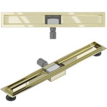 HD Mars 03 Gold 80 cm hosszú rozsdamentes acél komplett arany zuhanyfolyóka