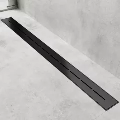   HD Mars 03 Black rozsdamentes acél komplett fekete zuhanyfolyóka