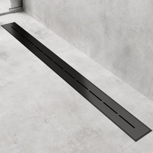 HD Mars 03 Black rozsdamentes acél komplett fekete zuhanyfolyóka