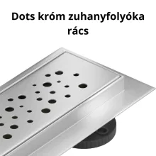 HD Mars 04 Chrome rozsdamentes acél komplett zuhanyfolyóka