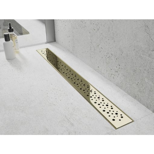 HD Mars 04 Gold rozsdamentes acél komplett arany zuhanyfolyóka