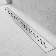 HD Mars+ 05 Chrome 70 cm hosszú rozsdamentes acél komplett zuhanyfolyóka, kettős bűzzárral