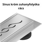 HD Mars 05 Chrome rozsdamentes acél komplett zuhanyfolyóka