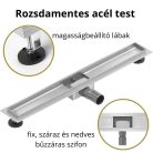 HD Mars 05 Chrome rozsdamentes acél komplett zuhanyfolyóka